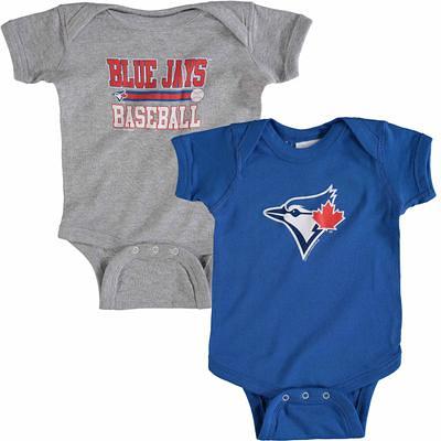 Toronto Blue Jays Tiny Turnip Infant Baseball Love Raglan 3/4 Sleeve T-Shirt  - White/Royal