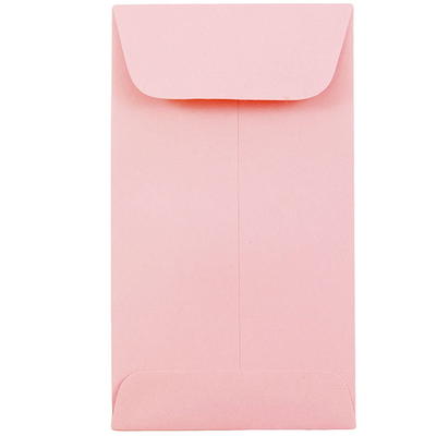 Jam A2 Colored Invitation Envelopes, 4 3/8 x 5 3/4, Pastel Pink, Bulk 1000/Carton