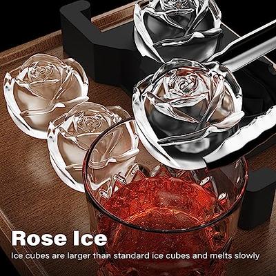 3D Rose Ice Molds Large Ice Cube Trays Make 4 Giant Cute Flower