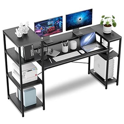 Tribesigns Computer Desk, 63 inch Large Office Desk Computer Table Study  Writing Desk for Home Office, White