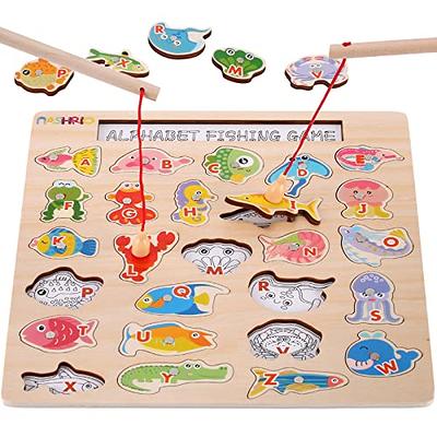 Magnetic Wooden Fishing Game Toy for Toddlers, Alphabet Fish Catching  Counting Games Puzzle with Numbers and Letters, Preschool Learning ABC Math  Educational Toys 3 4 5 Years Old Girl Boy Kids - Yahoo Shopping