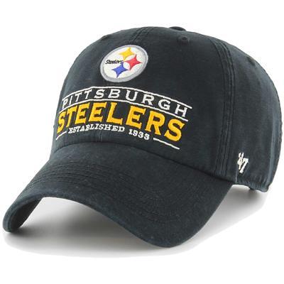 47 Men's Pittsburgh Steelers Clean Up Trawler Black Adjustable Hat