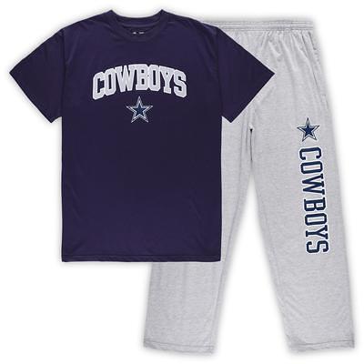 New Era Navy/Gray Dallas Cowboys Big & Tall Fleece Star Pullover Hoodie