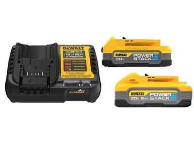 DEWALT 20V MAX XR Starter Kit 5.0Ah Battery 2 Pack with Charger and Bag  DCB205-2CK - Acme Tools