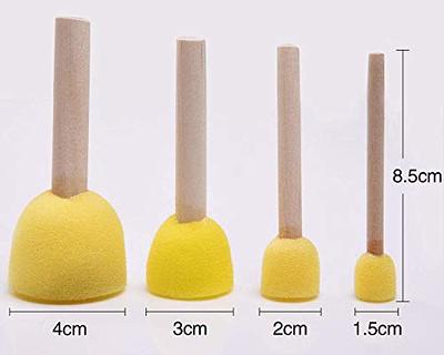 DS. DISTINCTIVE STYLE 20 Pieces Foam Brush Mini to Large Sponge Paint Brush  Set of 4 Sizes (0.6-1.6 Inch) Round Sponge Brushes for Painting Yellow -  Yahoo Shopping