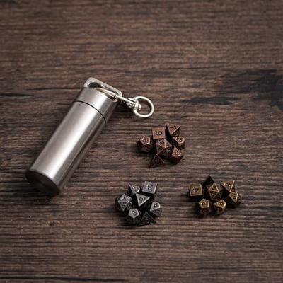 Bullet Metal Dice Set for Table Games HNCCESG 6 Sided Dice 6 Pieces Wa