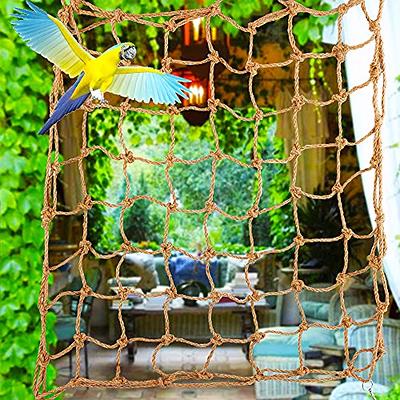 2 Pack Colorful Bird Rope Net, Rat Climbing Rope Net, Pet Hanging