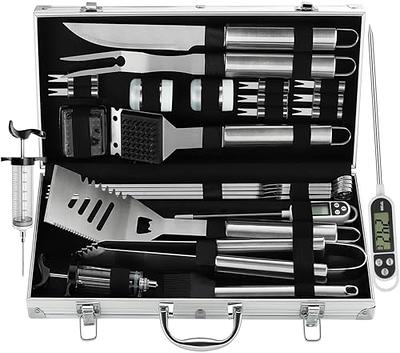 BBQ Grill Accessories Set, 38Pcs Stainless Steel Grill Tools Grilling  Accessories with Aluminum Case, for Camping/Backyard Barbecue 