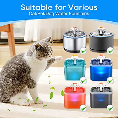 Veken veken pet fountain, 84oz/2.5l automatic cat water fountain dog water  dispenser with 3 replacement filters & 1 silicone mat fo