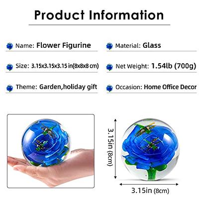 Blue Flower Paperweight