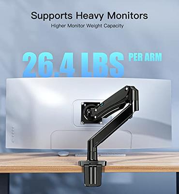 StarTech.com Desk Mount Monitor Arm with 2x USB 3.0 ports, Slim Single  Monitor VESA Mount up to 34 (17.6lb/8kg) Display, C-Clamp/Grommet - VESA  75x75/100x100mm heavy duty single monitor arm for 32in (16:9)