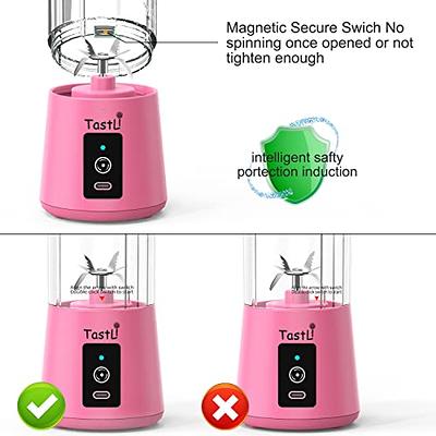 Portable Blender, Mini Personal Blender Bottle for shakes and smoothies，with  USB Rechargeable On The Go Mixer Electric Blender Cup for Fruit Juice  Protein (Pink) - Yahoo Shopping