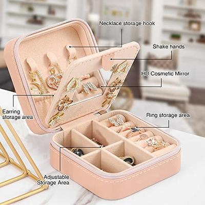 1pc Home Use Portable Mini Jewelry Box, Delicate & Portable