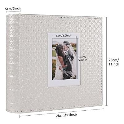 Small Photo Album 5x7 Holds 72 Photos 2 Pack, Photo Album 5x7 Leather Black