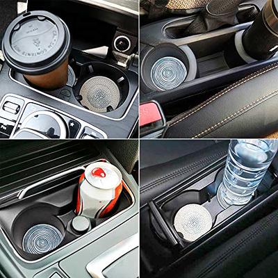Car Cup Holder Coasters - Set of 4 Pack, Absorbent Ceramic Stone with A  Finger Notch for Easy Removal of Auto Cupholder Coaster,Best Accessory Keep