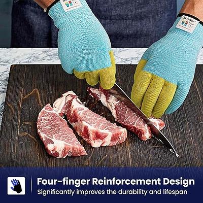  Schwer ANSI A9 Cut Resistant Glove, Stainless Steel Mesh Metal  Glove, Food Grade For Kitchen Cooking, Butcher Meat Cutting, Oyster  Shucking, Mandoline, Fishing