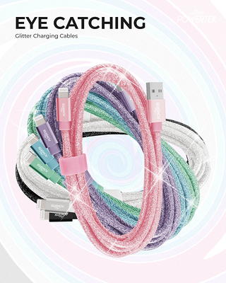 Liquipel Powertek iPad & iPhone Lightning Charger Cable, Fast Charging 6ft  MFI, Tie Dye 