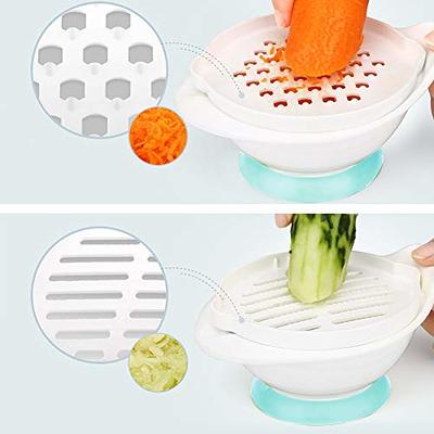 Baby food grinder, masher and bowl, and microwave steamer