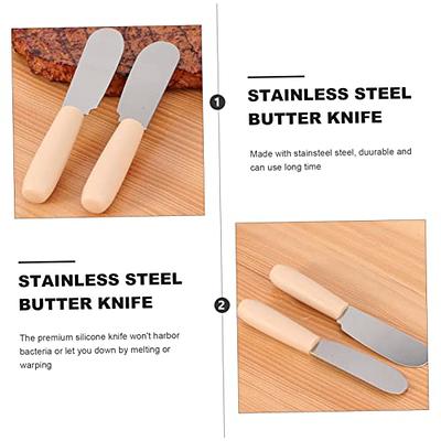 Stainless Steel Butter Knife Plastic Handle Butter Knife - Temu