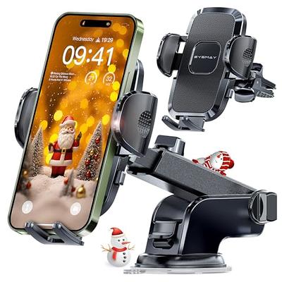 Qifutan Car Phone Holder Mount Phone Mount for Car Windshield Dashboard Air  Vent Universal Hands Free Automobile Cell Phone Holder Fit iPhone