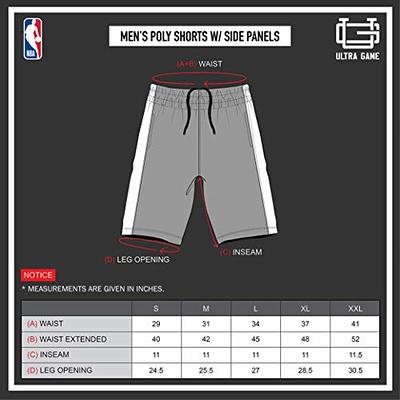 Ultra Game NBA Portland Trail Blazers Mens Mesh Basketball Shorts