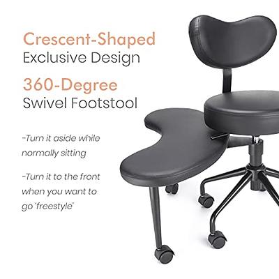 Pipersong Meditation Chair Plus, Cross Legged Chair with Wheels, ADHD  Chair, Criss Cross Desk Chair with Lumbar Support and Adjustable Stool,  Flexible