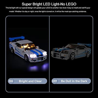  LEGO Speed Champions 2 Fast 2 Furious Nissan Skyline GT-R  (R34), Race Car Toy Model Building Kit, Collectible with Racer Minifigure,  2023 Set for Kids, Boys and Girls Ages 9 and