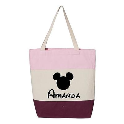Personalized Mouse Head Bag, Canvas Tote Bag, Family Trip Personalized Tote  Bag, Amusement Park Bag, Tote