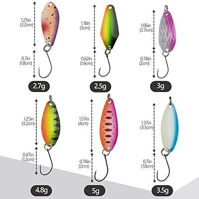 Fishing Spoon Lure Assortment, 30pcs Colorful Trout Lure Set Casting Metal  Fishing Lure Trolling Spoon Lure Single Hook Tackle Kit: Buy Online at Best  Price in UAE 