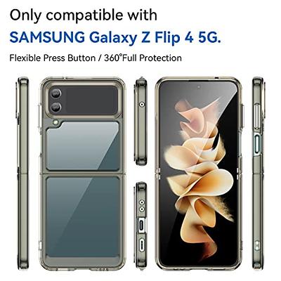 ZIULQIK for Samsung Galaxy Z Flip 5 Case, Clear Shockproof Zflip5 Phone  Cover, Slim Thin Protective Cases for Flip5 5G Phone - Transparent