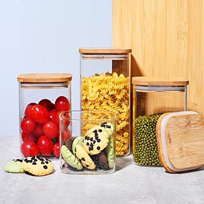 Plastic Food Storage Pots With Lids Airtight Containers Food Kitchen  Organizer Candy Cookie Cereals Rice Sugar Bean Storage Jars