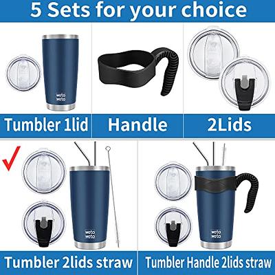 HASLE OUTFITTERS 20 oz Tumbler Bulk, Stainless Steel Tumblers with Lid,  Vacuum Insulated Tumbler, Double Wall Powder Coated Cup, coffee mugs, Navy