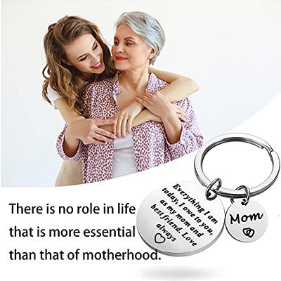 YEEQIN Mom Gifts from Daughter Son Mom Keychain for Birthday Appreciation Gifts for Mother Key Chains