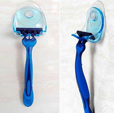 Plastic Razor Holder with Suction Cup Reusable Shower Suction Cup