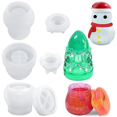 Christmas Decorations 3 Pack Glass Storage Jars-Christmas Gnome Canisters  Sets with Airtight Bamboo Lid for Kitchen Countertop Snowman-Christmas