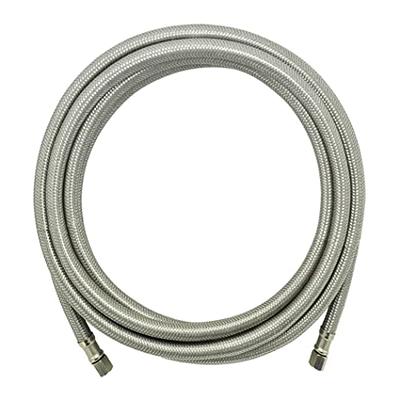 Ice Maker Hose 15 FT, Stainless Steel Braided Refrigerator Ice Maker  Connector Water Supply Line with 1/4 Comp by 1/4 Comp Connection - Yahoo  Shopping