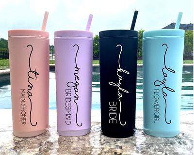 Bridesmaid Gift, Personalized Tumbler, 20oz Stainless Steel