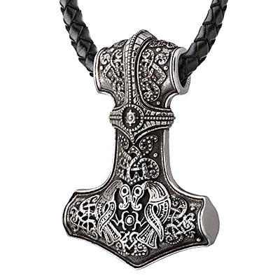 QIMING Nordic Style Men's Necklace Women fashion Thor Hammer Pendant  Mjolnir Norse Slavic Axe Retro Gothic Gifts For Men Jewelry - Price history  & Review, AliExpress Seller - QIMING Official Store