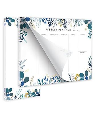 Weekly To Do List Notepad with 52 Undated Sheets（8.5×11）- Weekly Desk  Planner for Women & Man,Work and Home - Whispering Petal - Yahoo Shopping