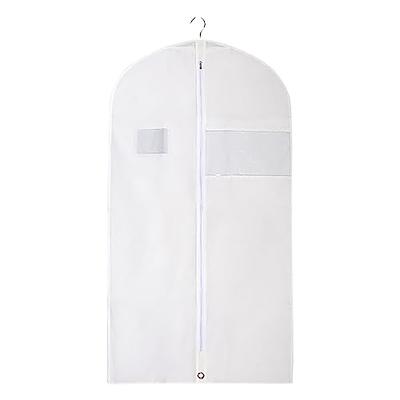 MISSLO 65 Long Garment Bags for Travel Dress Bags Wedding Dress Cover  Waterproof Clothing Bags Storage Traveling Clothes Protector for Closet