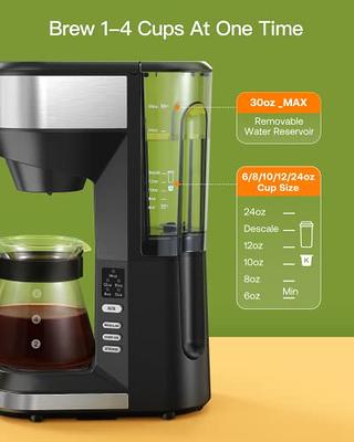 Famiworths Iced Coffee Maker Hot and Cold Coffee Maker Single