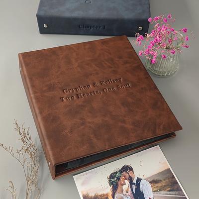 Photo Album With Sleeves for 200 4x6 or 5x7 Photos, Personalized Velvet Photo  Album With Sleeves and Slipcase optional 