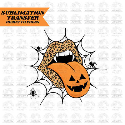 Sublimation Print Design Halloween Ready to Press Heat Transfer