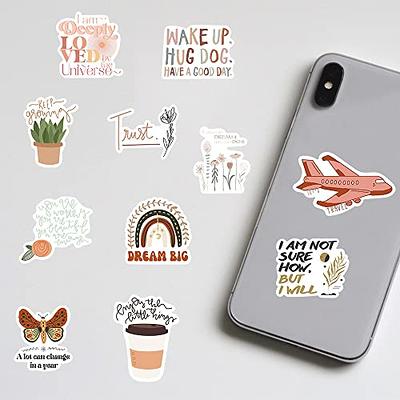 50Pcs Inspirational Stickers, Motivational Stickers for Water Bottles  Positive Quote Stickers Journaling Scrapbook Aesthtic Waterproof Vinyl  Laptop Stickers for Teens Adults Kids Teachers