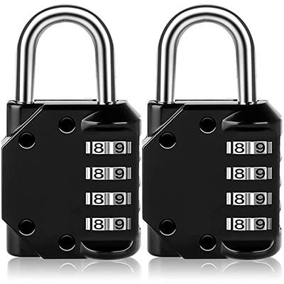 Newhouse Hardware Improved 4-Digit Combination Lock, Outdoor Waterproof  Padlock for School, Gym Locker, Sports Locker, Fence, Toolbox, Gate, and  Travel, Customizable 4-Digit Lock Combo