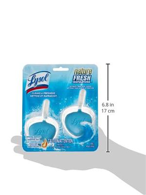 Lysol Automatic In-The-Bowl Toilet Cleaner, Cleans and Freshens Toilet  Bowl, Atlantic Fresh Scent, 2 Count (Pack of 1)