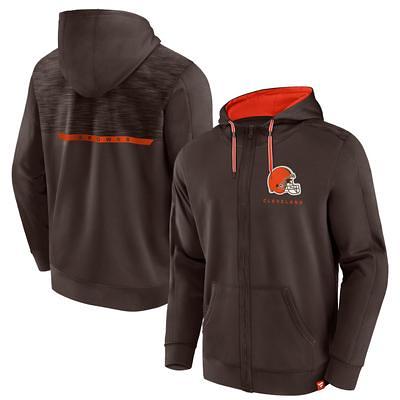 Lids Cleveland Browns Youth Goal Line Stance Full-Zip Hoodie Windbreaker -  Orange/Brown