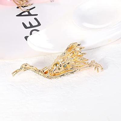 Brooches for Women Vintage Rhinestone Flower Leaf Corsage Personality  Creative Brooch Suit Dress Pin Brooches in Jewelry