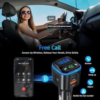 Magift Bluetooth 5.3 FM Transmitter Car Adapter FM Transmitter