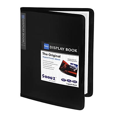 Binder with Plastic Sleeves 24-Pocket - Presentation Book 8.5X11 (Aqua),  Portfolio Folder with 8.5 X 11 Sheet Protectors, Displays 48 Pages Letter